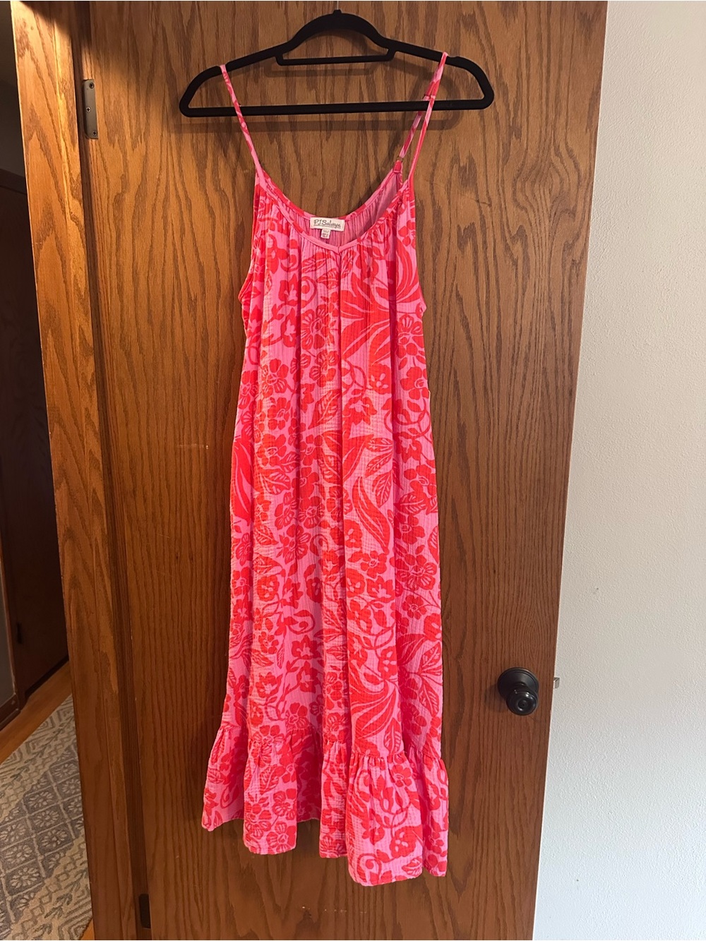 PJ Salvage Pink and Coral Floral Maxi Dress